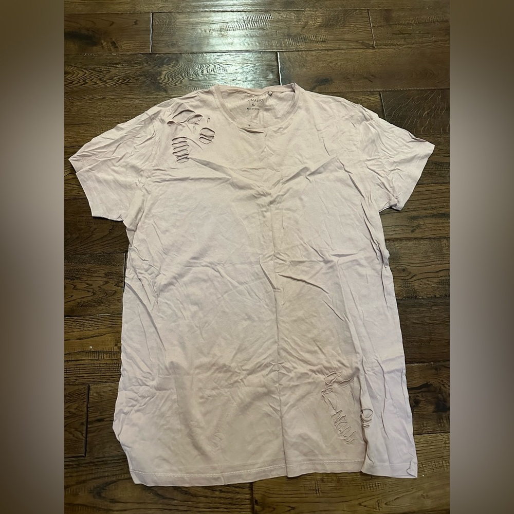 Distressed Tan T-shirt